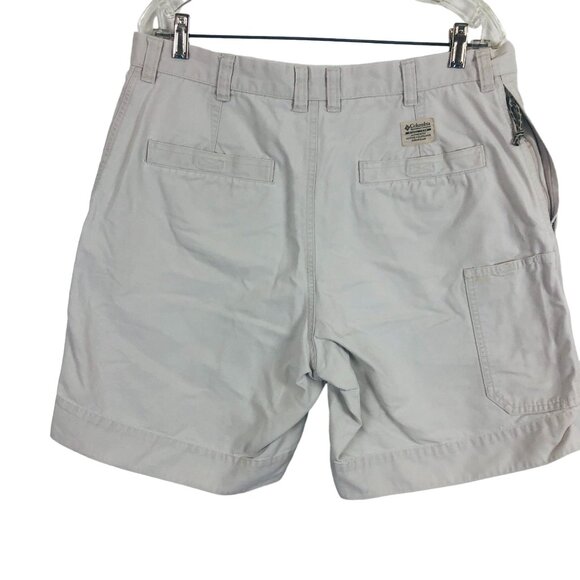 Columbia Mens Casual Khaki Cargo Shorts Sz 36/18 Cotton Active Outdoor Beige - Picture 6 of 9